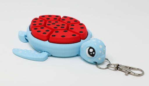 Fruit Turtle Fidget Clicker Keychain 3D Printed - Sensory Stress Relief Toy for Autism, ADHD, Anxiety, and Fidgeting (Kiwi Turtle)